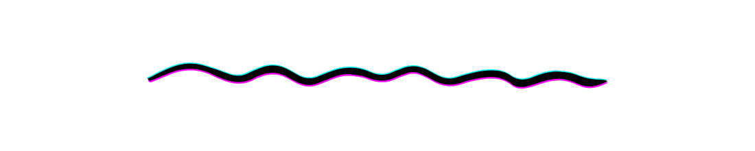 A squiggle line separator