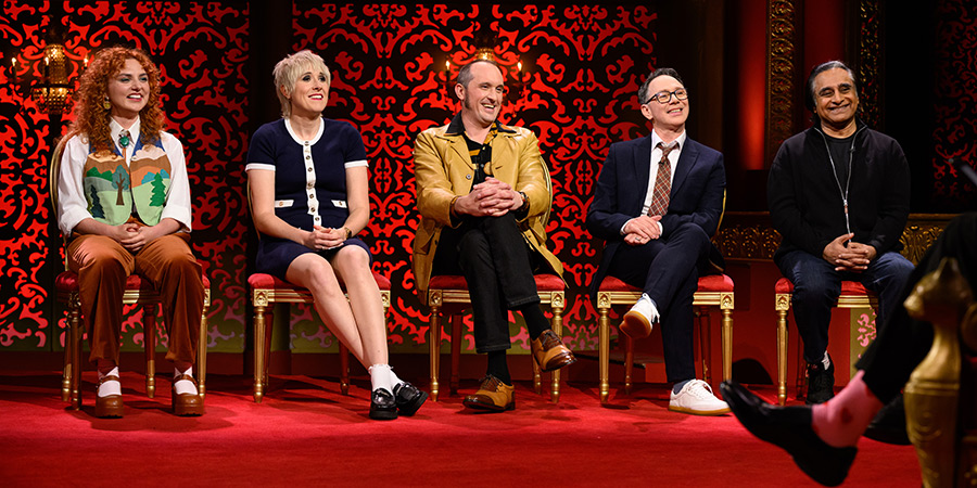 Taskmaster's Series 20 contestants on stage together