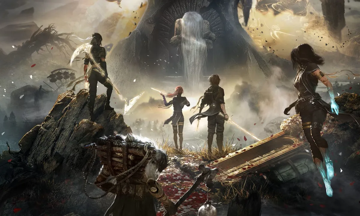 The party in Clair Obscur: Expedition 33 gets ready to fight a boss