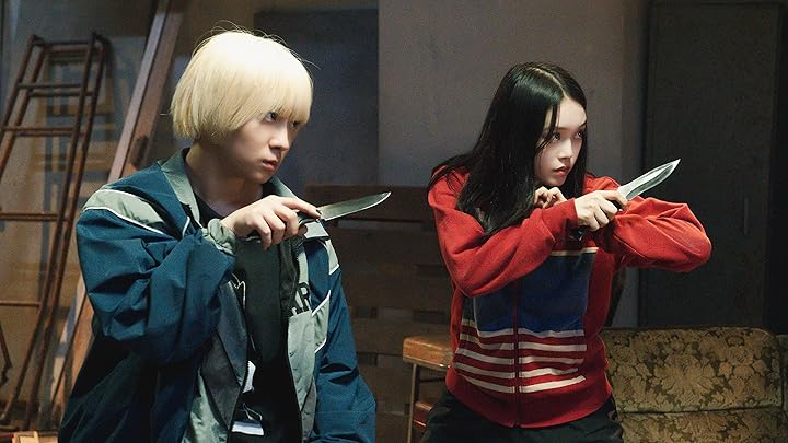 The Baby Assassins, knives ready, in Baby Assassins Everyday!