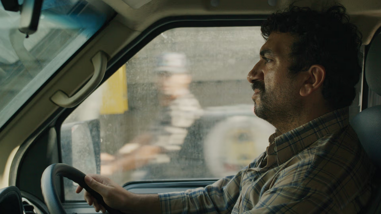 Vahid Mobasseri drives a truck in It Was Just An Accident